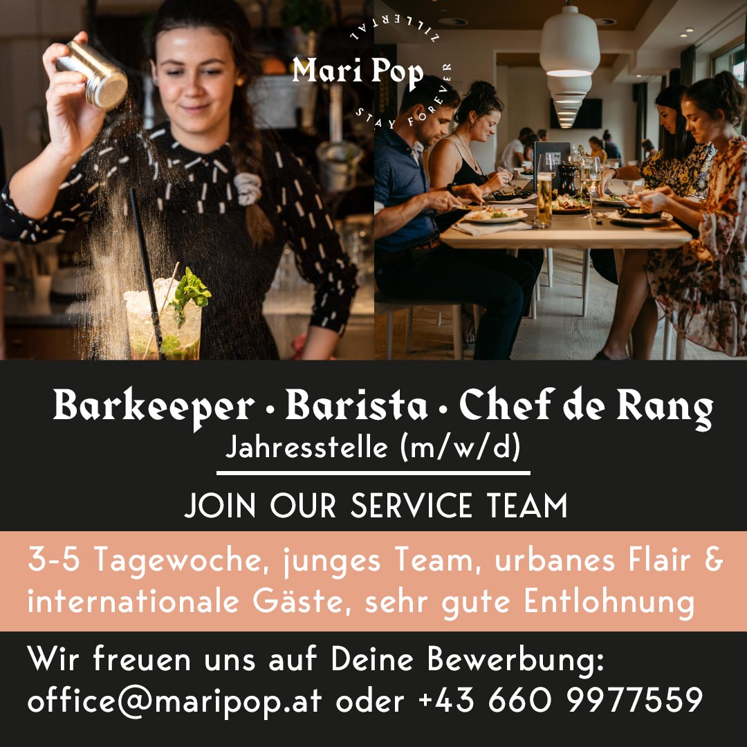 Advertisement Chef de Rang